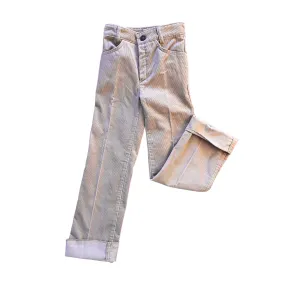 1970s Beige Cord Trousers /  5-6Y