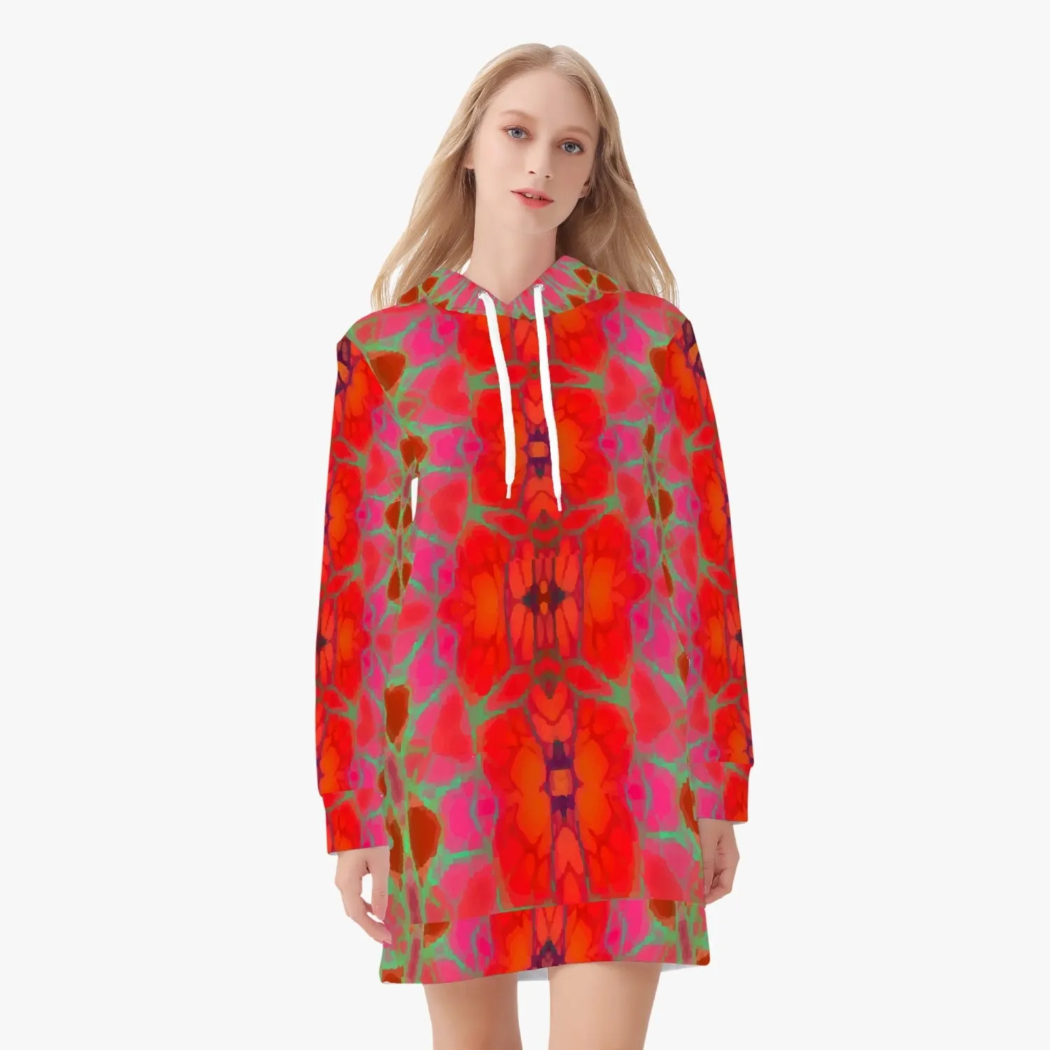 226. Women's AOP Hoodie Dress