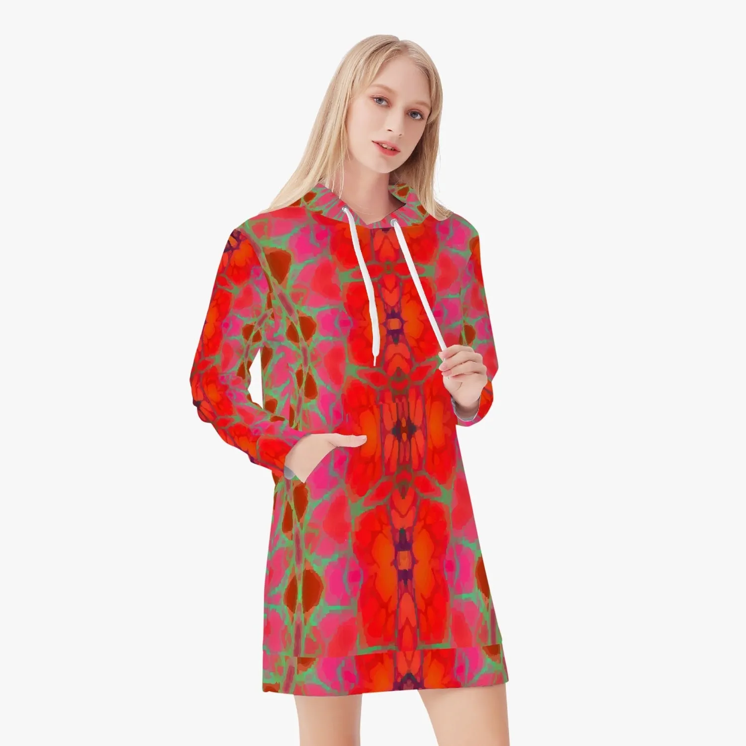 226. Women's AOP Hoodie Dress