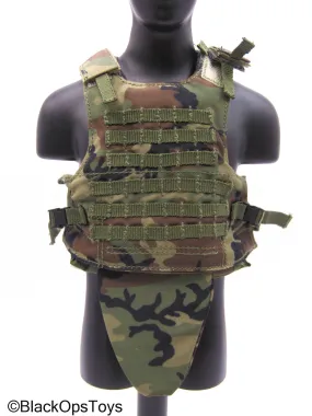 75th Ranger Regiment Airborne Ltd. - Woodland Camo Plate Carrier