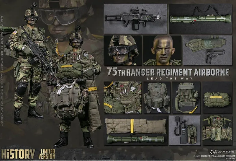 75th Ranger Regiment Airborne Ltd. - Woodland Camo Plate Carrier