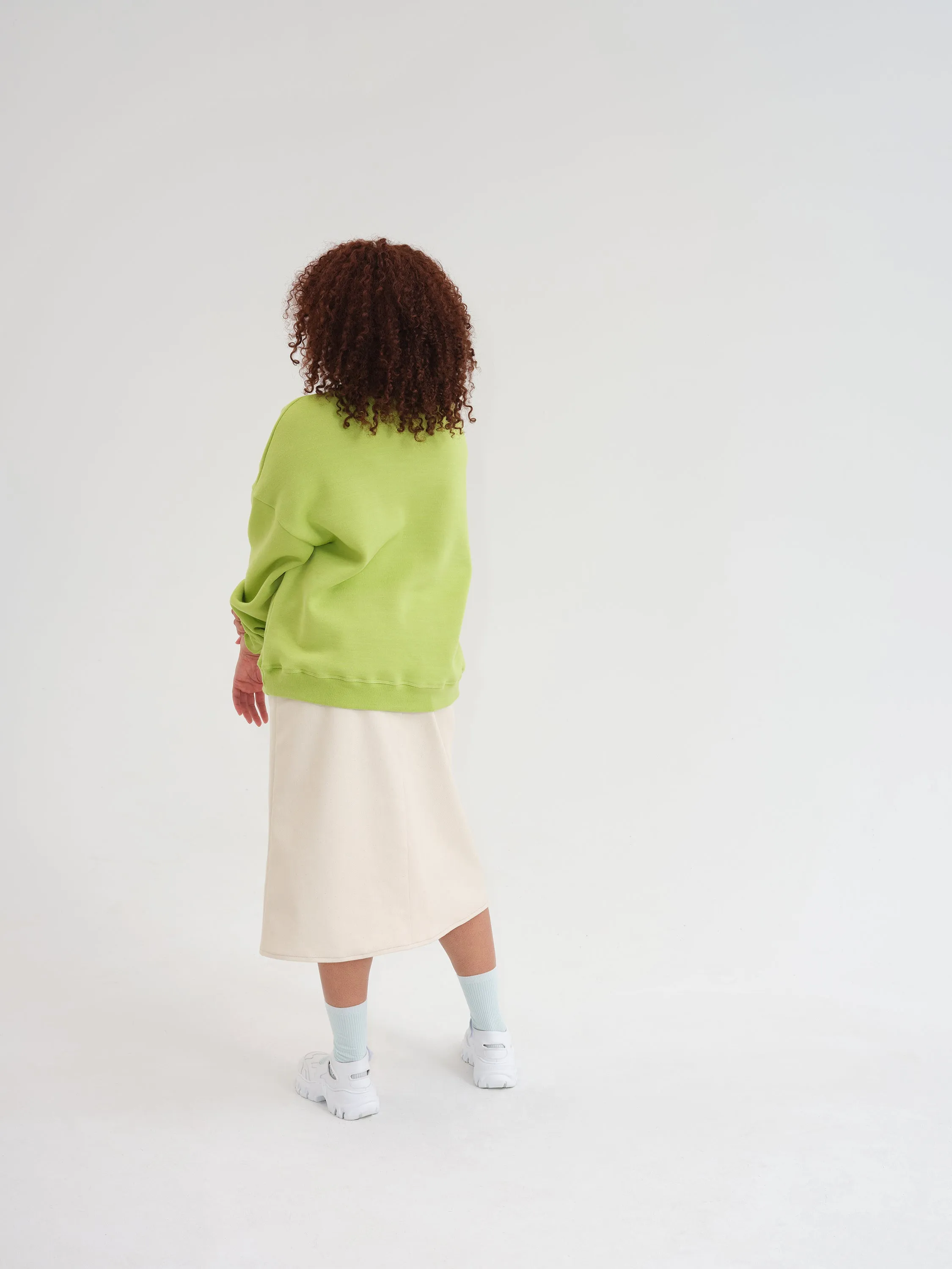 ANEMONE green crew neck