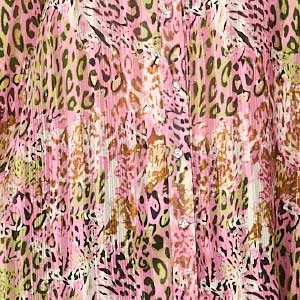 Animal Print High Low Semi Sheer Shirt