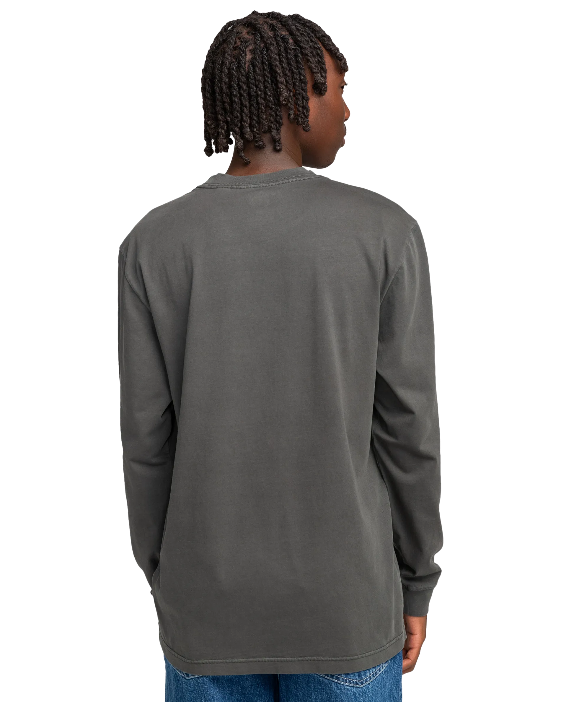 Basic Pocket T-Shirt in Off Black