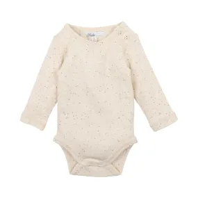 Bebe - Latte Speckle Rib Bodysuit