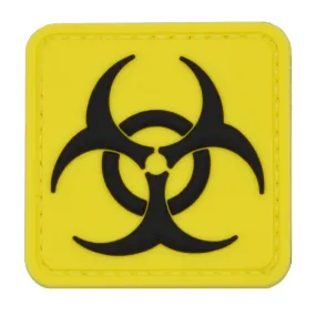 Biohazard Square Patch Yellow