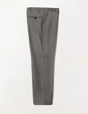 BKT50 Tailored Trousers in Wool Sharkskin - Salt and Pepper Gray