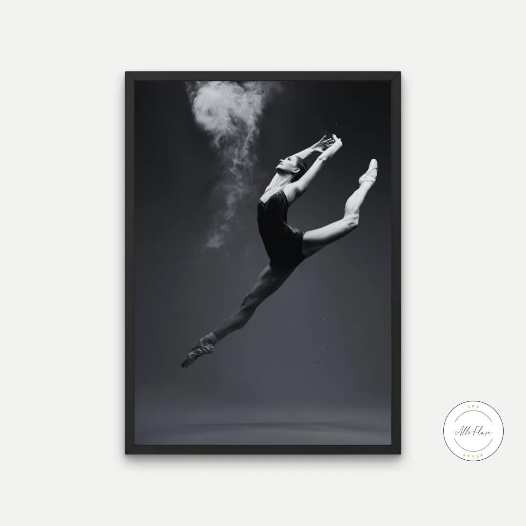 Black And White Ballerina Wall Art INSTANT DOWNLOAD Art Prints, Sports Print, Ballerina Poster, Gymnastics Wall Art, Black And White Art Prints, Ballet Core