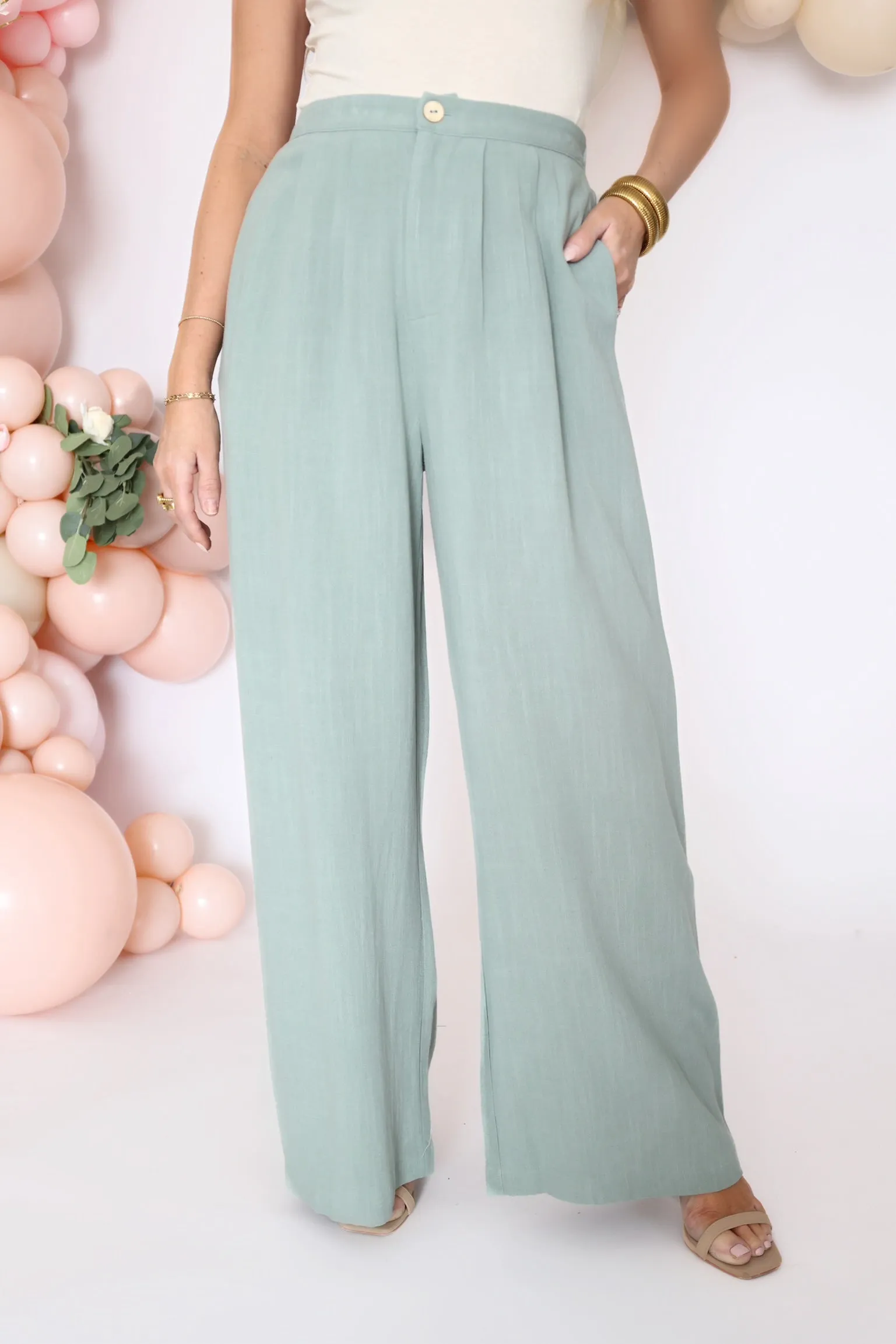 Botanical Linen Trousers