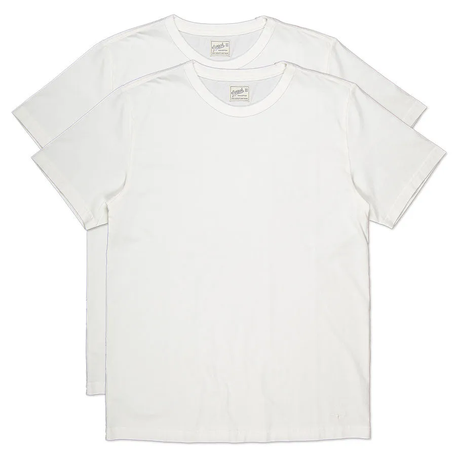 BT-2P TWO-PACK TEE off white basic jersey [CORE]