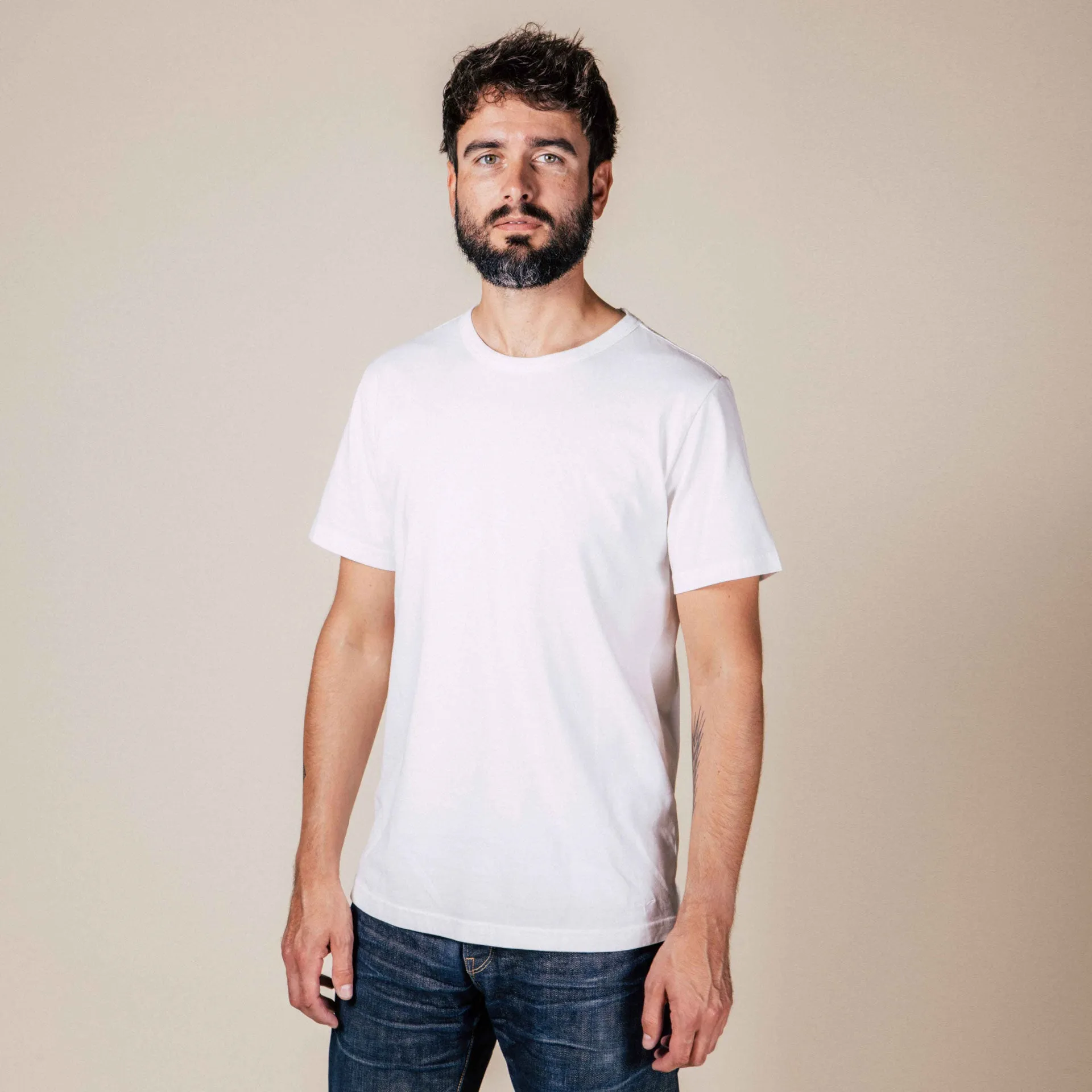 BT-2P TWO-PACK TEE off white basic jersey [CORE]