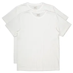 BT-2P TWO-PACK TEE off white basic jersey [CORE]