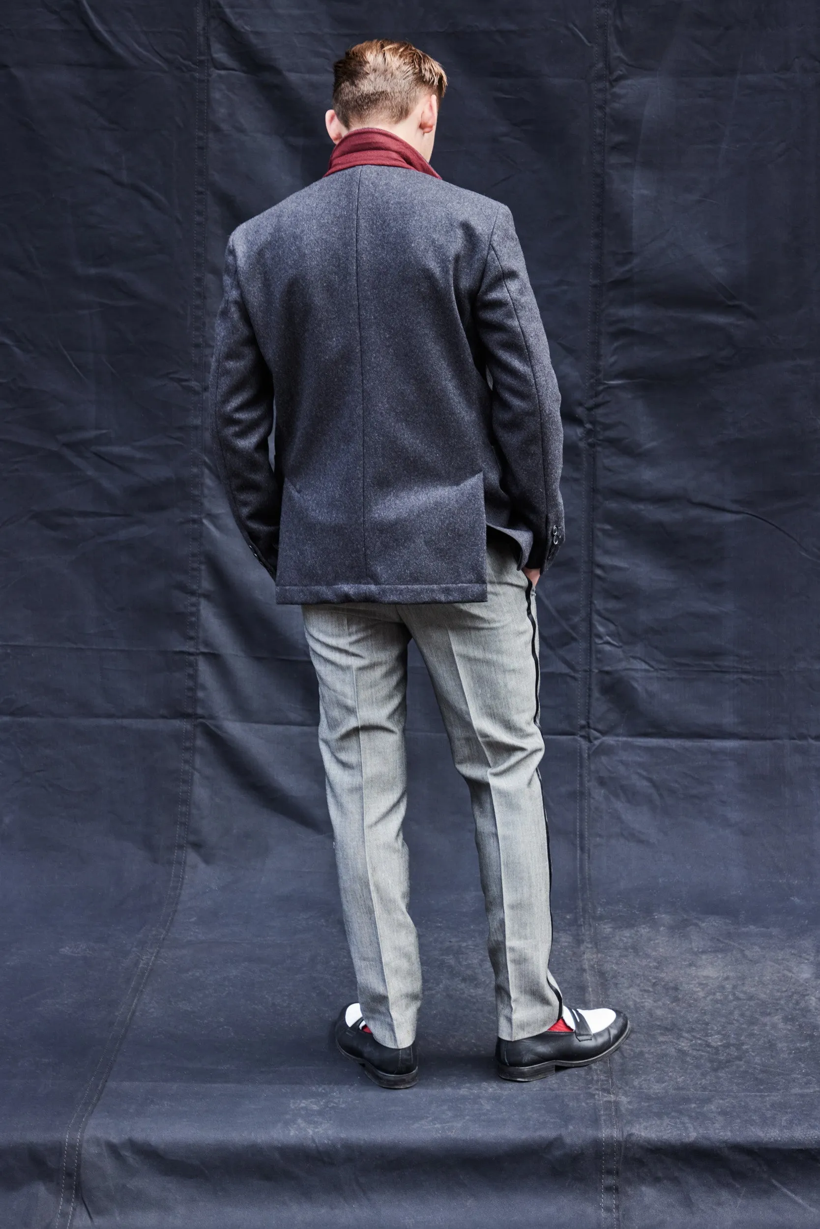 Charcoal Grey Tailored Trousers