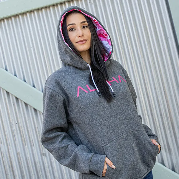 Classic Lined Hoodie| Pink Military Camo | AD