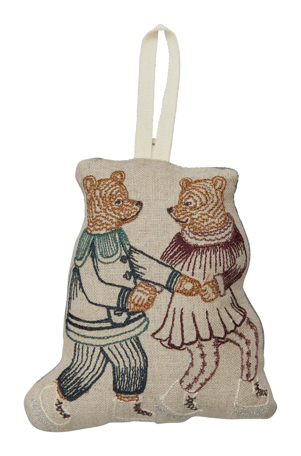 Coral & Tusk Ice Skater Bears Ornament