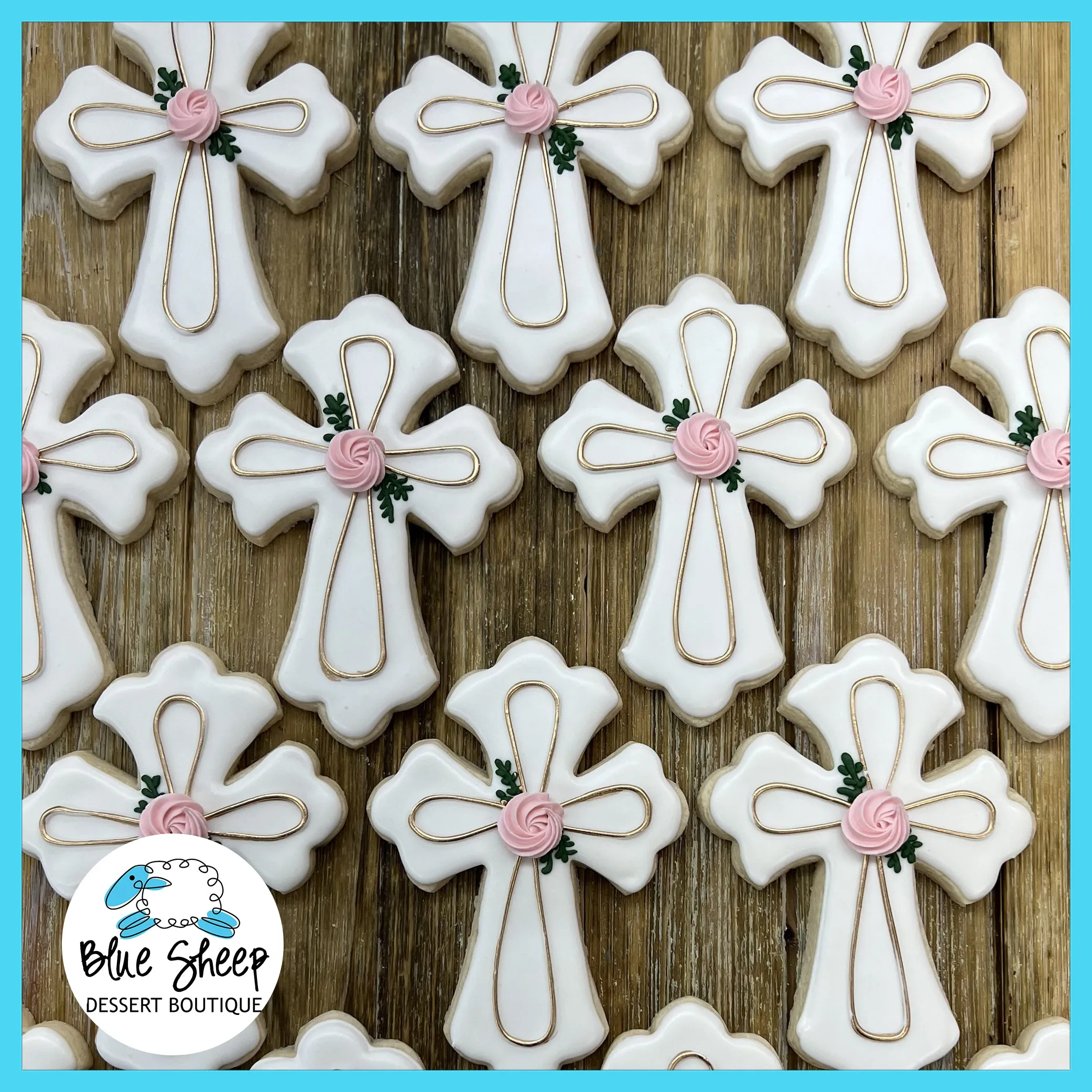 Cross Decorated Sugar Cookies