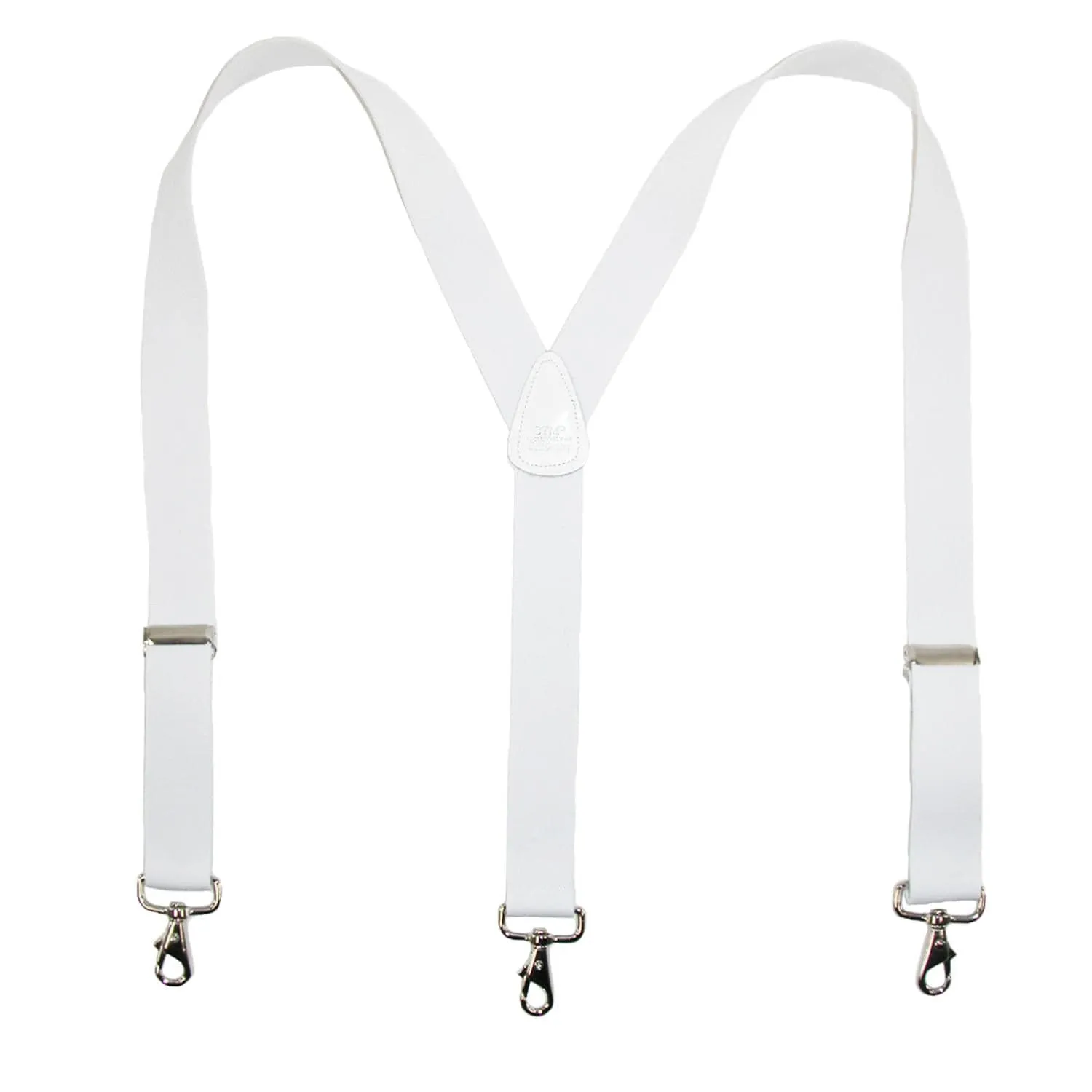 CTM® Men's Big & Tall Elastic Solid Color Y-Back Suspender with Swivel Hook Ends