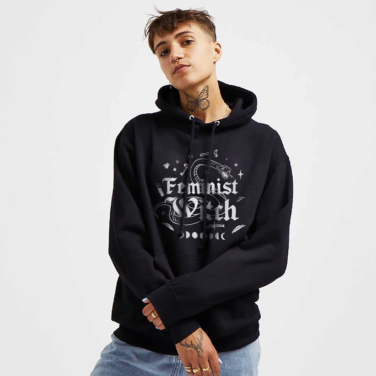 Feminist Witch Halloween Feminist Hoodie