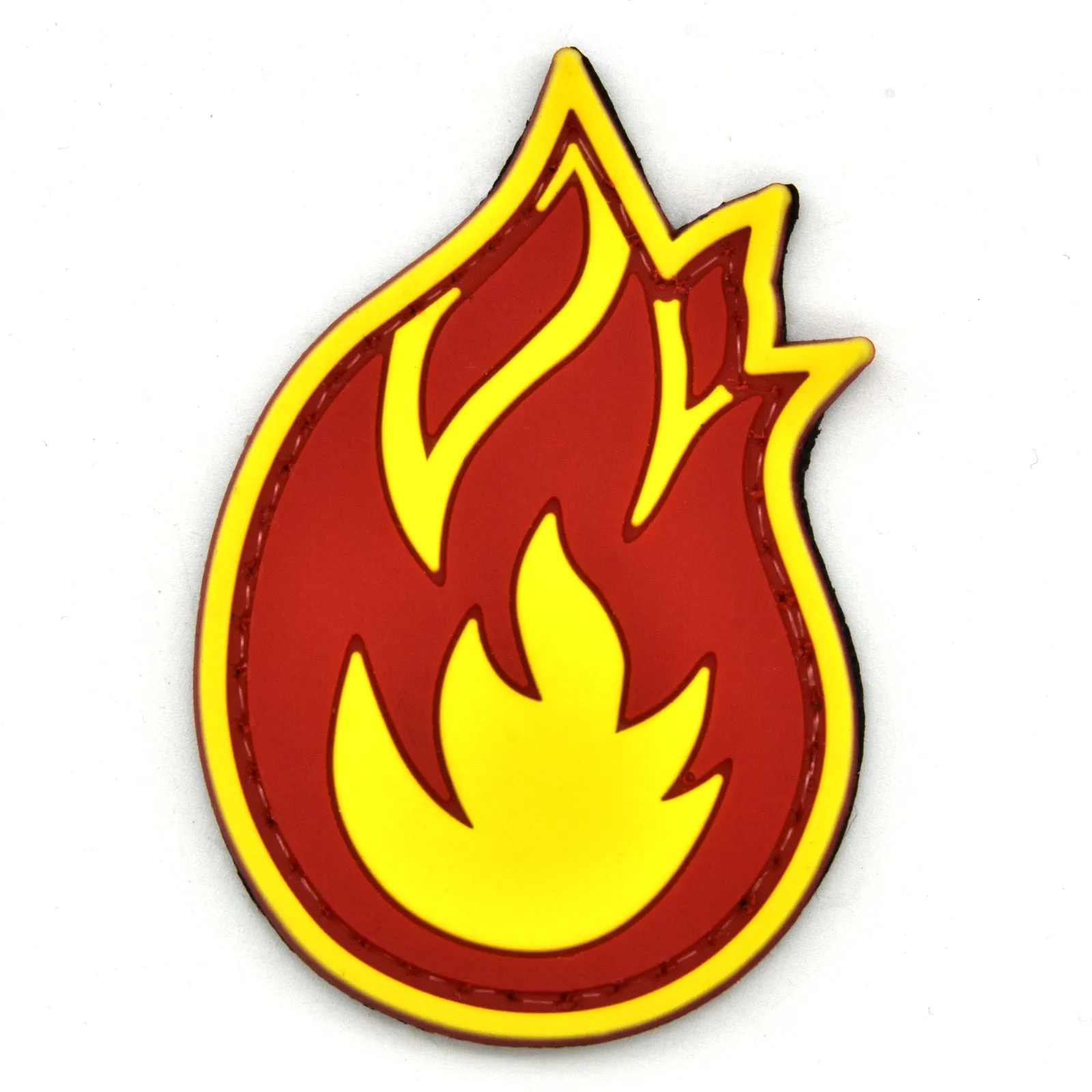 Fire Emoji Flame Patch Red