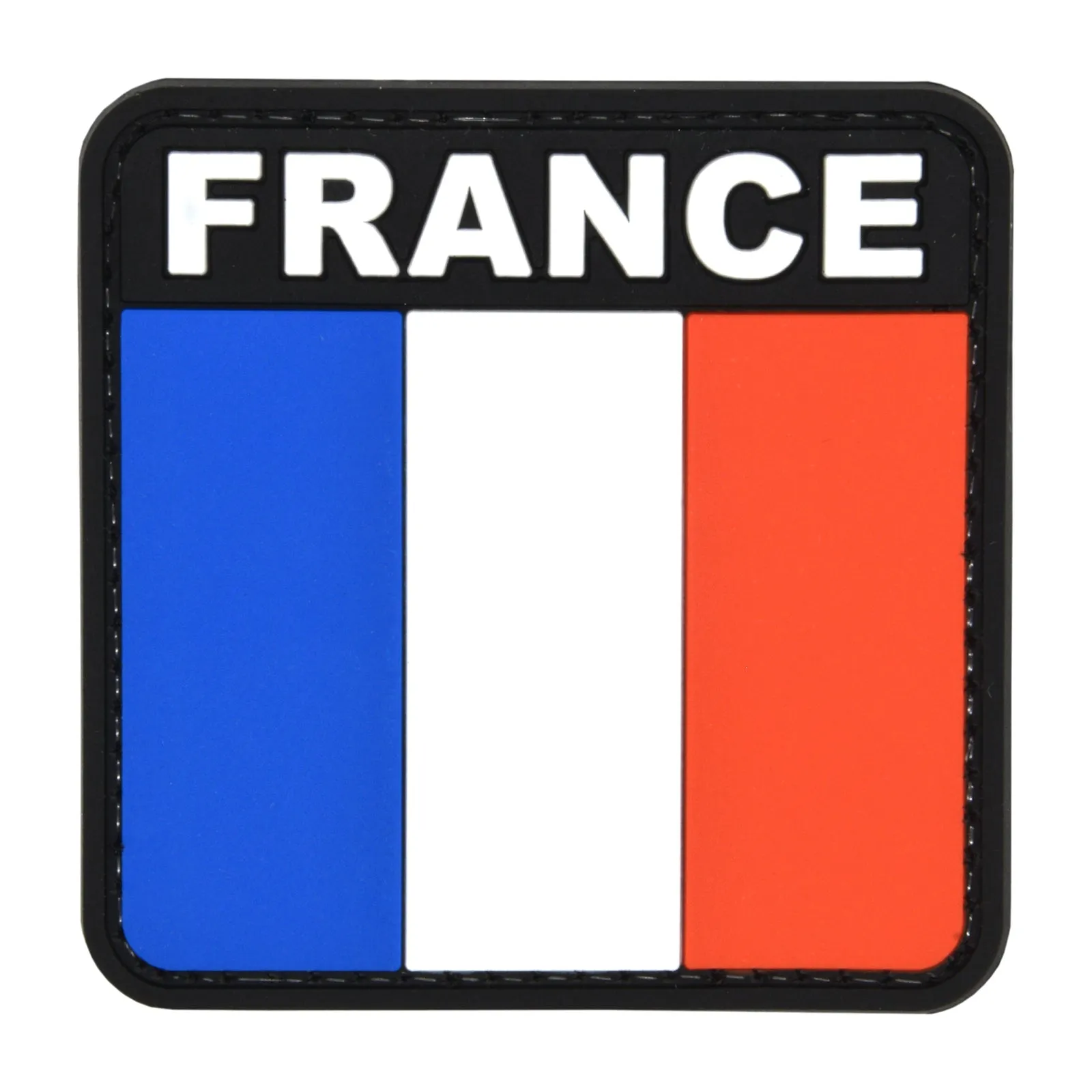 France Flag Patch Black