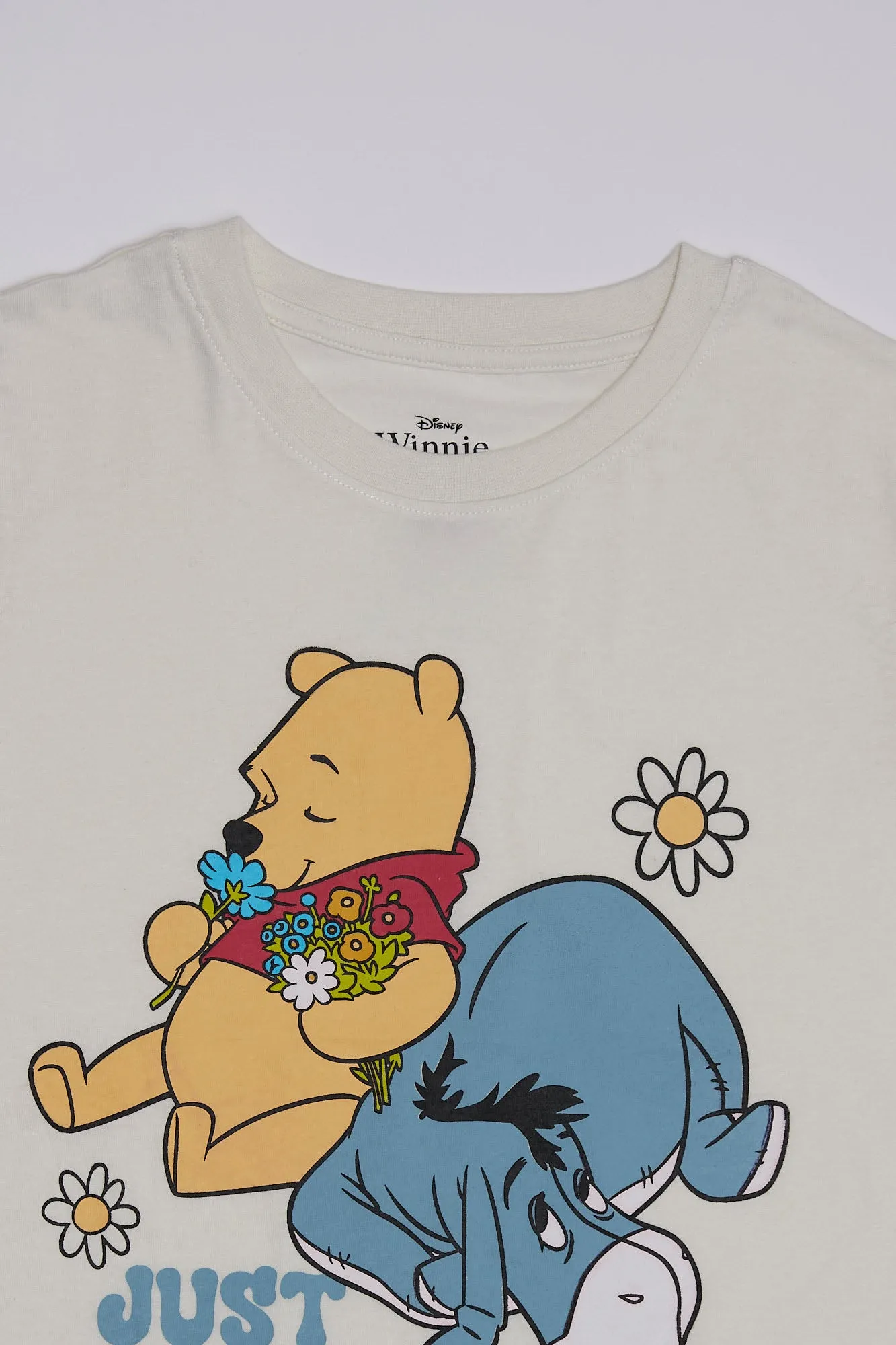 Girls' Winnie The Pooh Winnie And Eeyore Just Chilling Graphic Tee