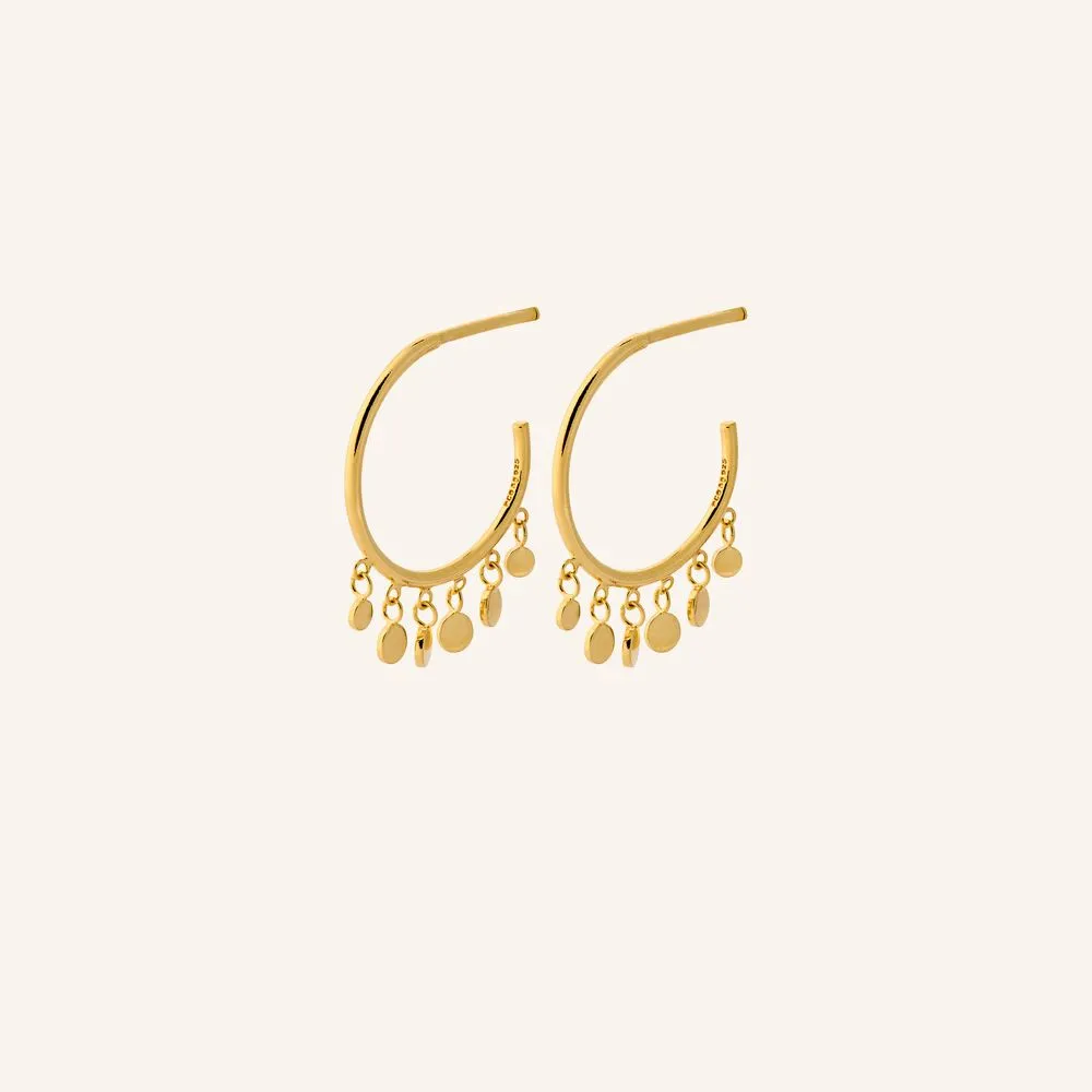 Glow Earrings - Gold - Pernille Corydon