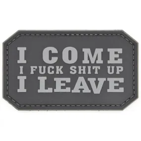 I Come I F*** S*** Up Patch Black