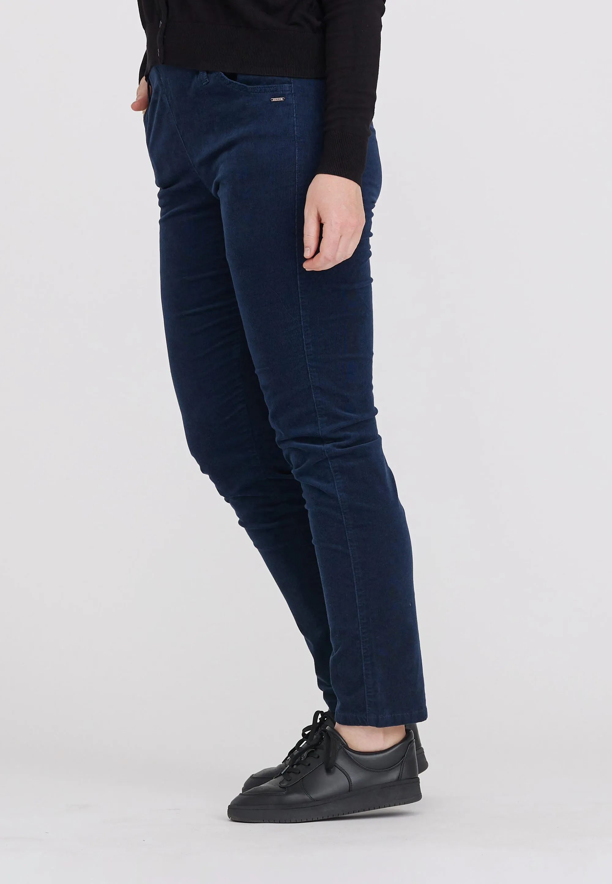 Kelly Regular Corduroy - Medium Length - Navy