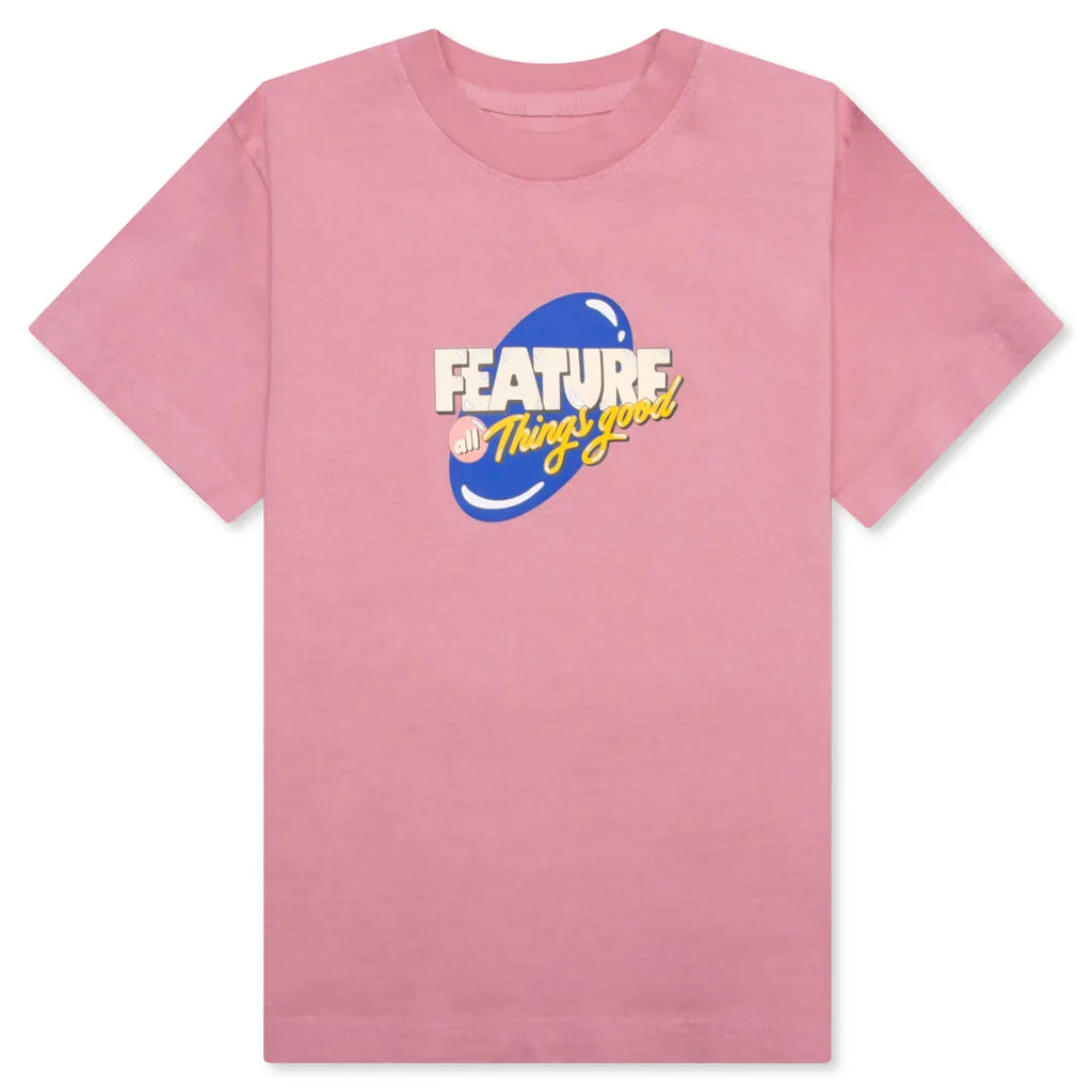 Kids Bubble Play Tee - Dusty Pink