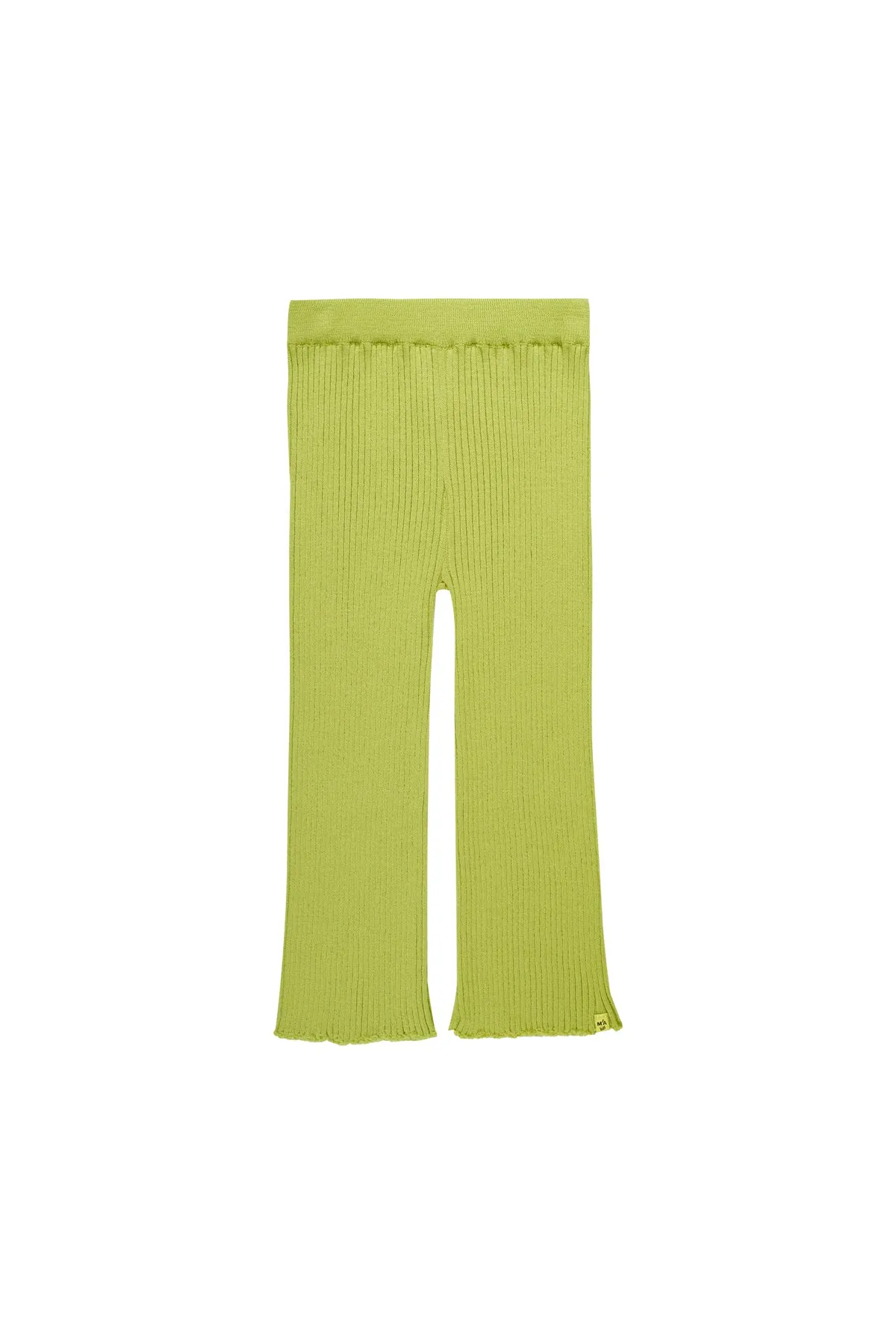 LIME MERINO KNIT TROUSERS