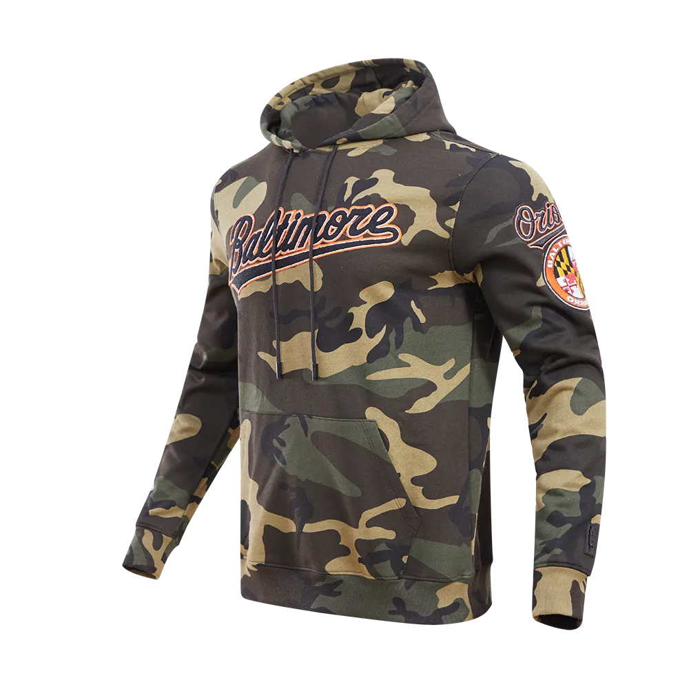 MLB BALTIMORE ORIOLES LOGO PRO TEAM MEN'S HOODIE (CAMO)