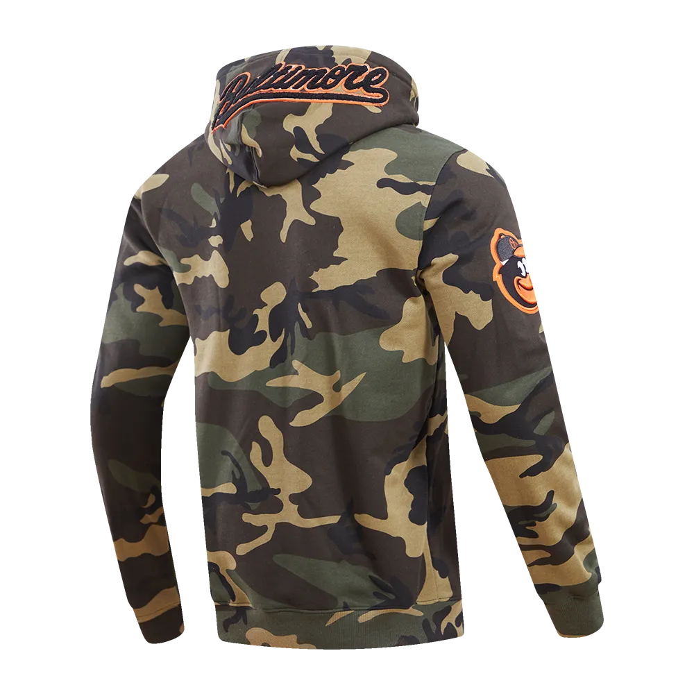 MLB BALTIMORE ORIOLES LOGO PRO TEAM MEN'S HOODIE (CAMO)