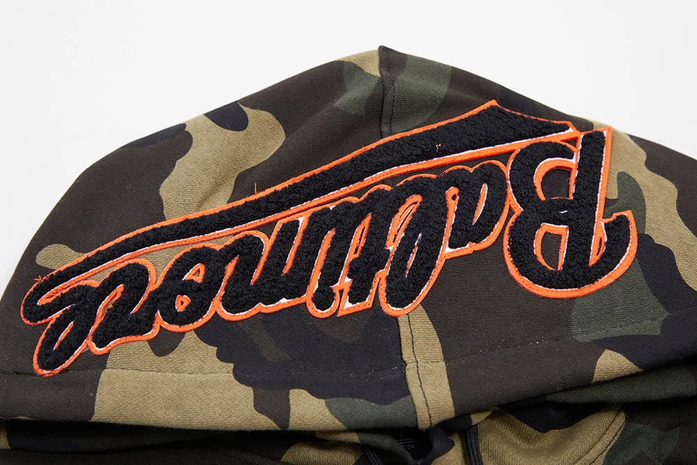 MLB BALTIMORE ORIOLES LOGO PRO TEAM MEN'S HOODIE (CAMO)