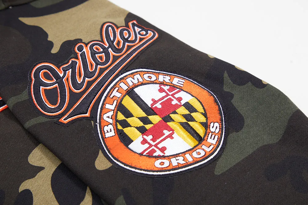 MLB BALTIMORE ORIOLES LOGO PRO TEAM MEN'S HOODIE (CAMO)