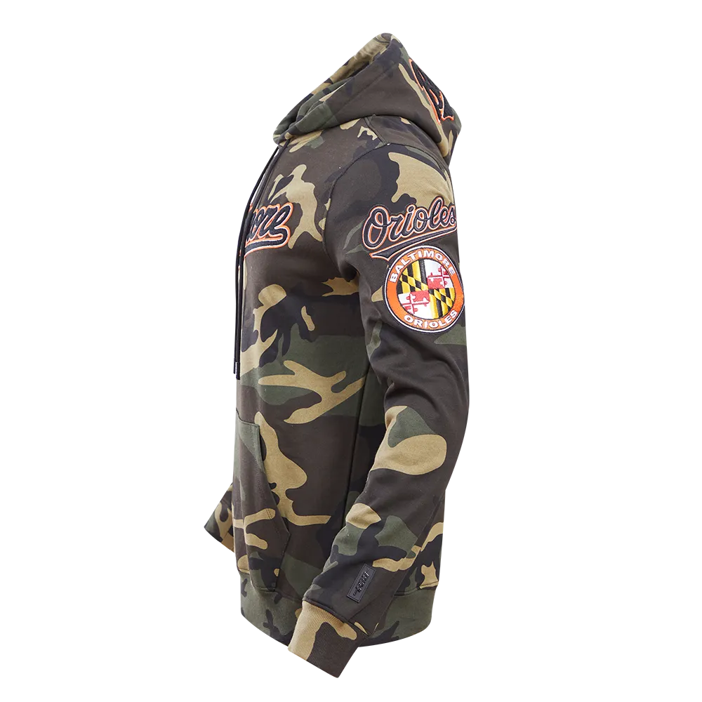 MLB BALTIMORE ORIOLES LOGO PRO TEAM MEN'S HOODIE (CAMO)