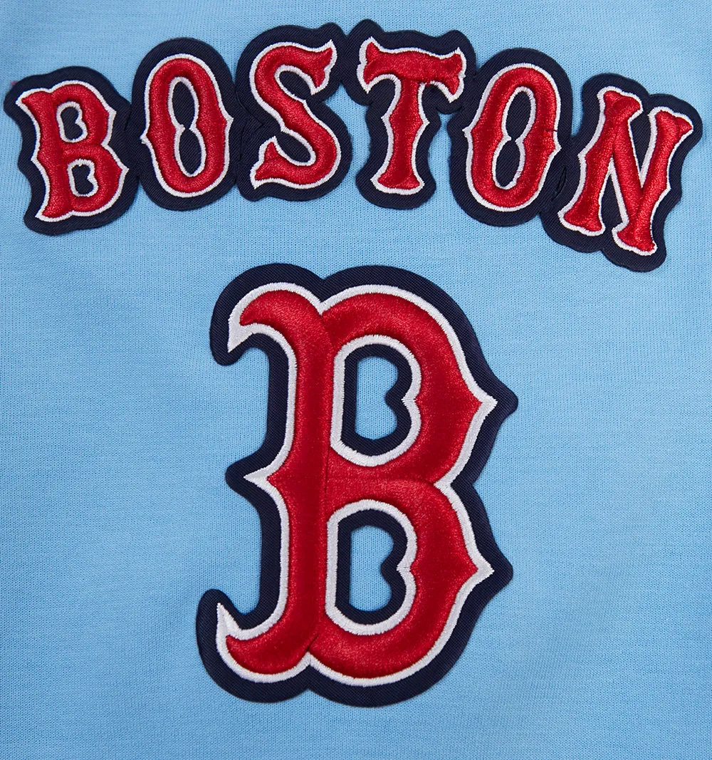 MLB BOSTON RED SOX CLASSIC CHENILLE MEN'S PO HOODIE (UNIVERSITY BLUE)