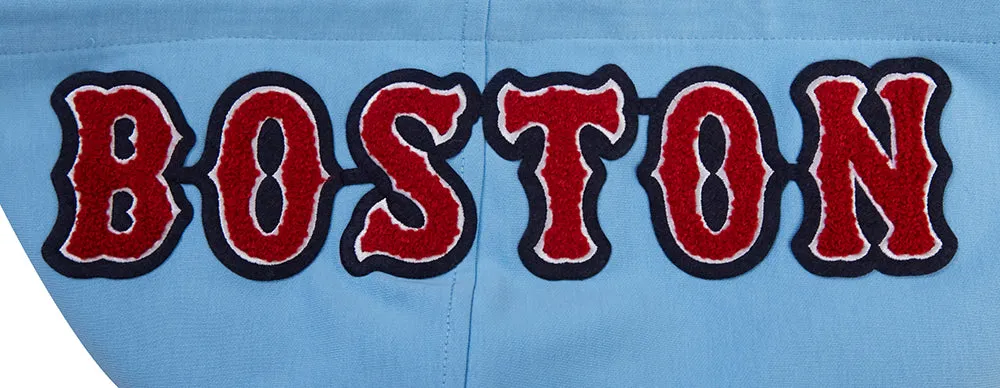 MLB BOSTON RED SOX CLASSIC CHENILLE MEN'S PO HOODIE (UNIVERSITY BLUE)