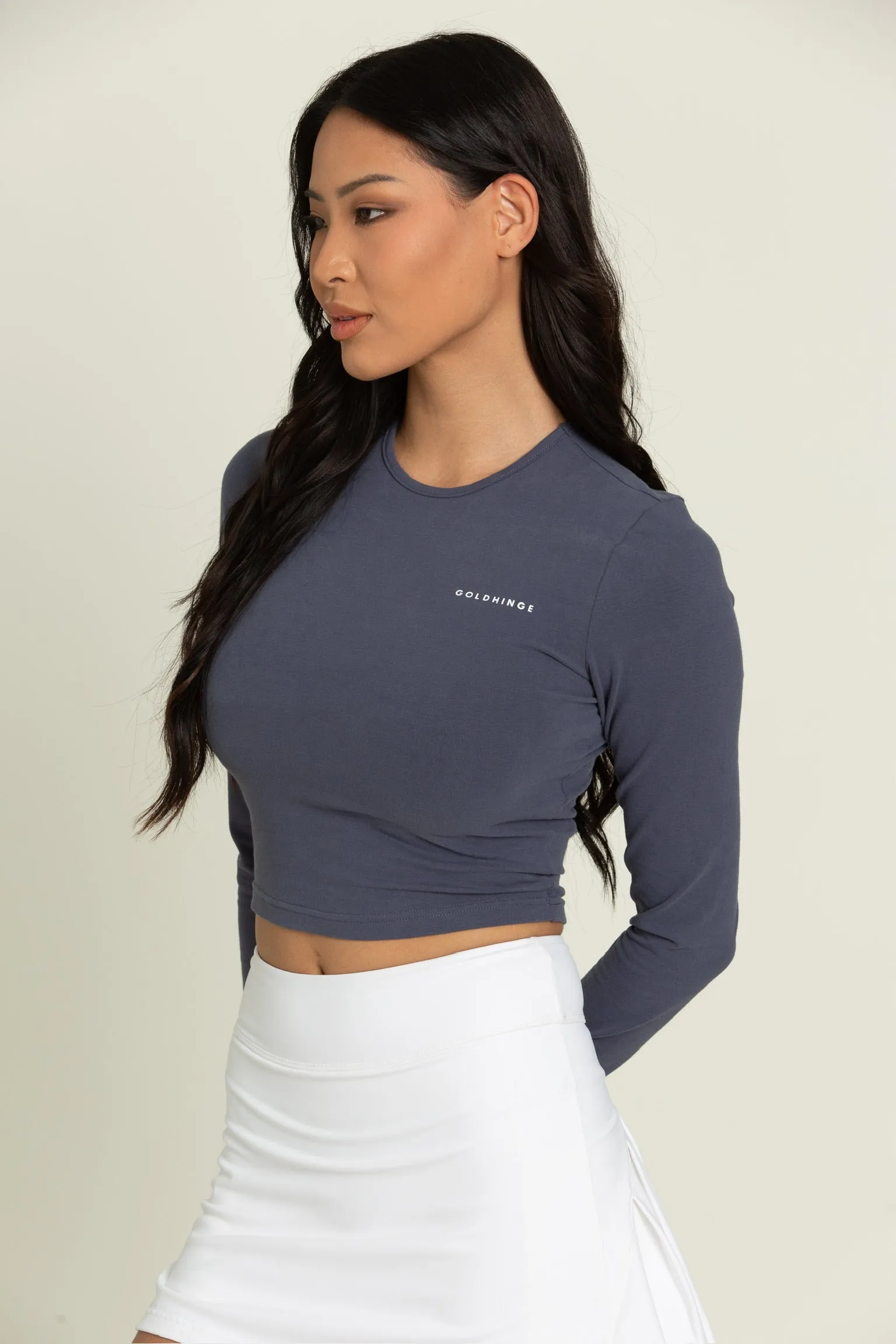 Navy Long Sleeve Softy Tee