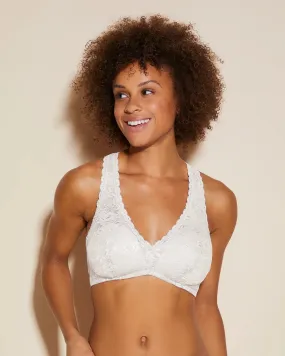 NEVER SAY NEVER PADDED RACIE™ RACERBACK BRALETTE | Moon Ivory