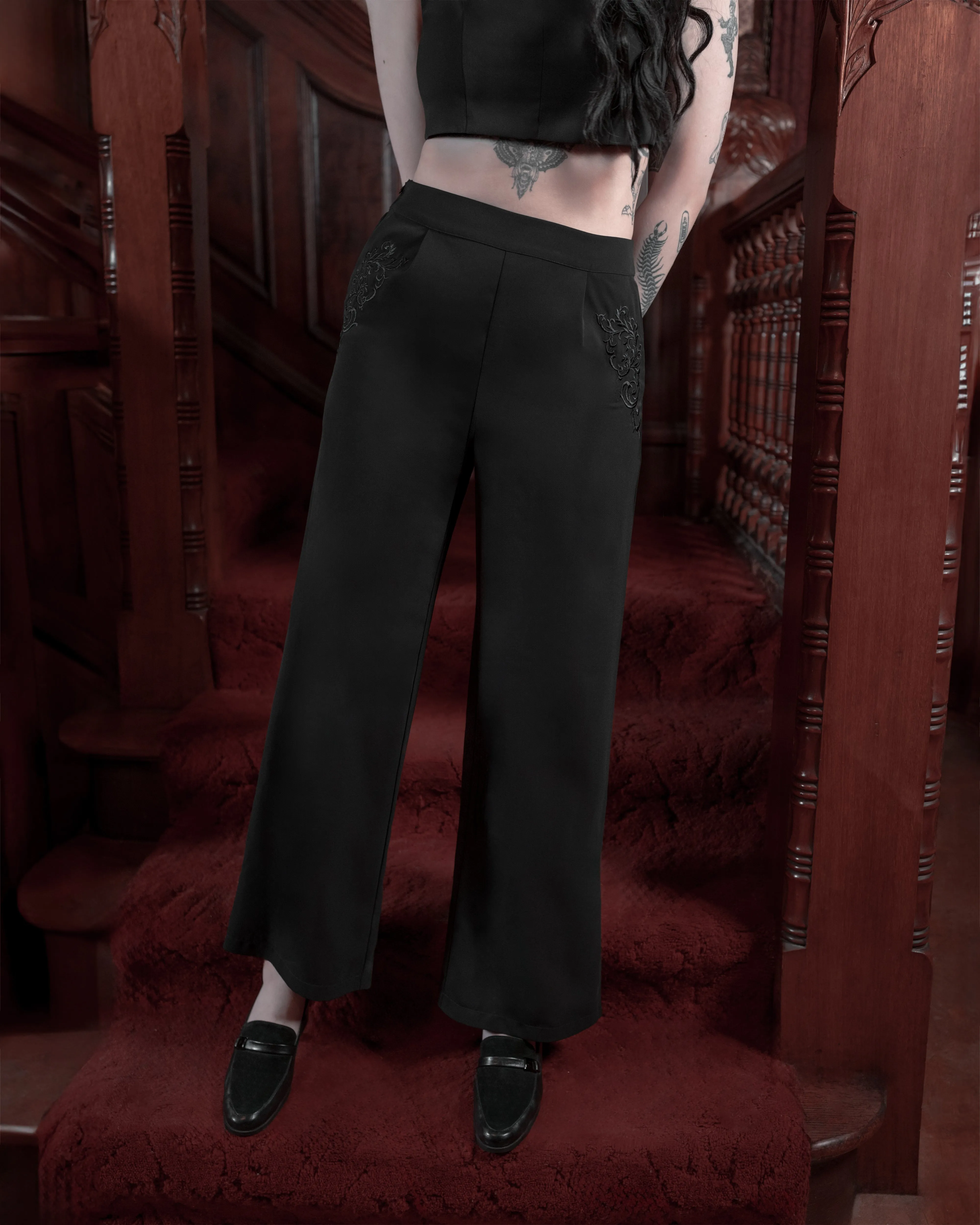 Nightingale Embroidered Pants