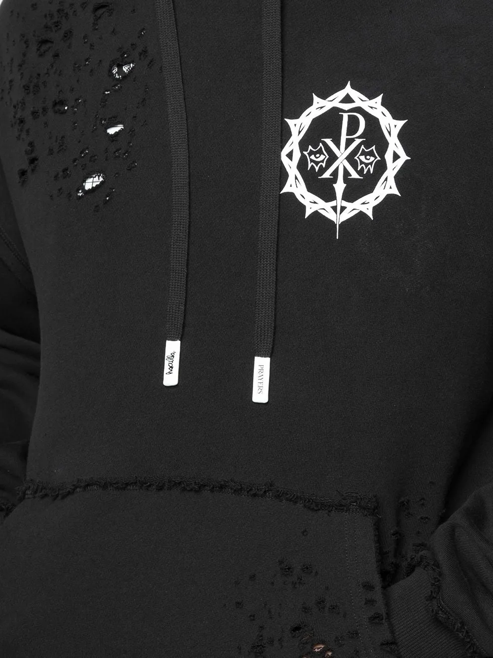 POISON DROP SHOULDER HOODIE BLACK