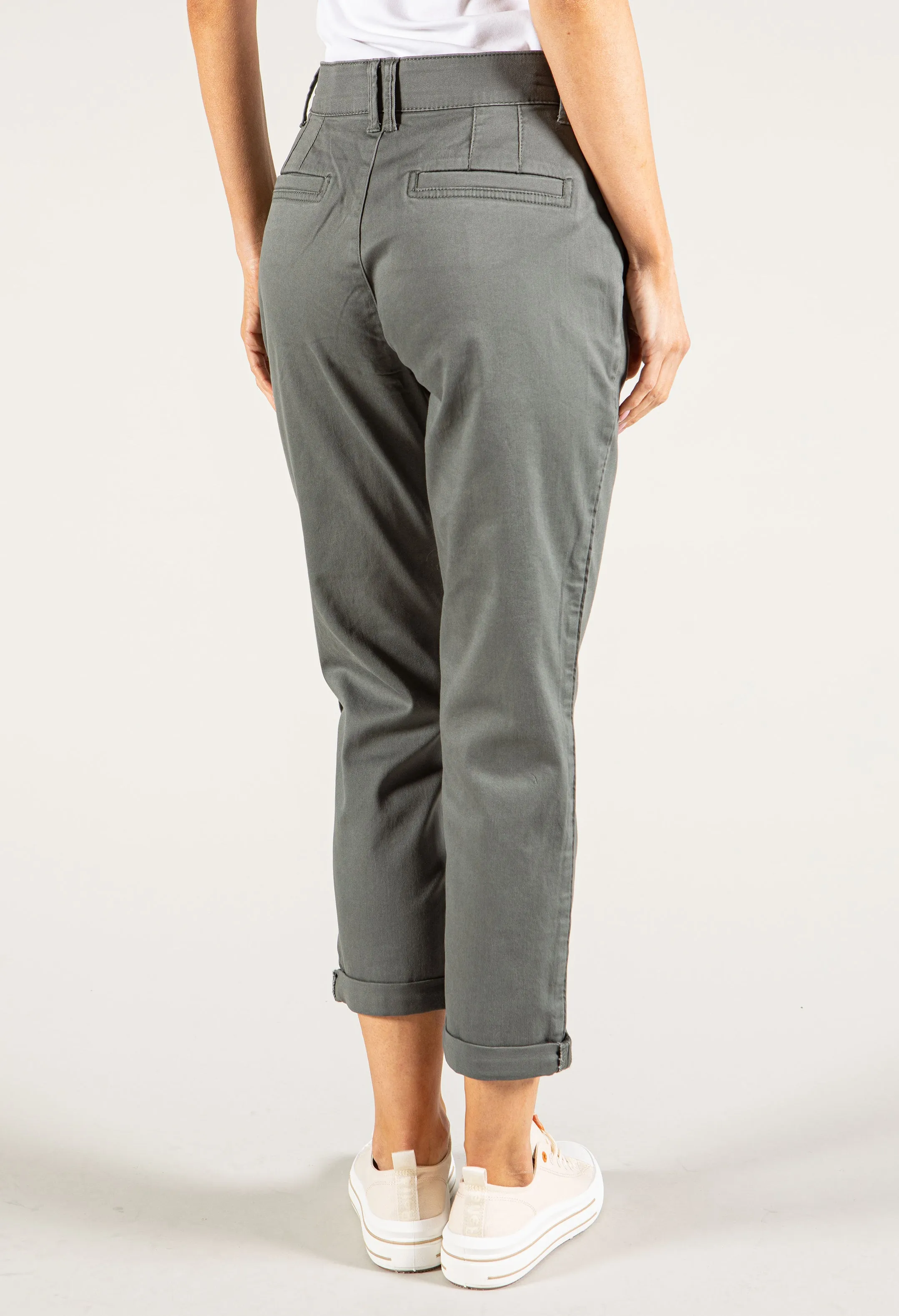 "Ab" Solution® High Rise Roll Cuff Trouser