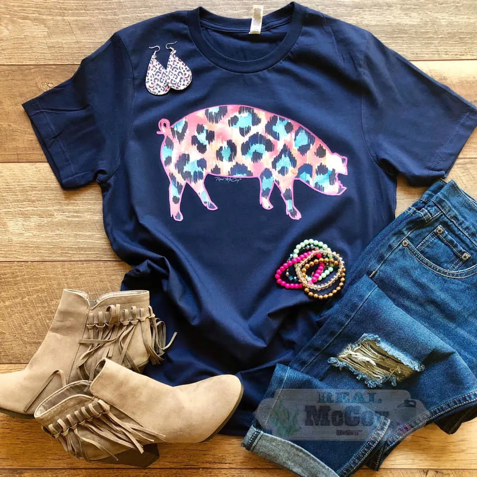 Real McCoy Cheetah Pig Tee