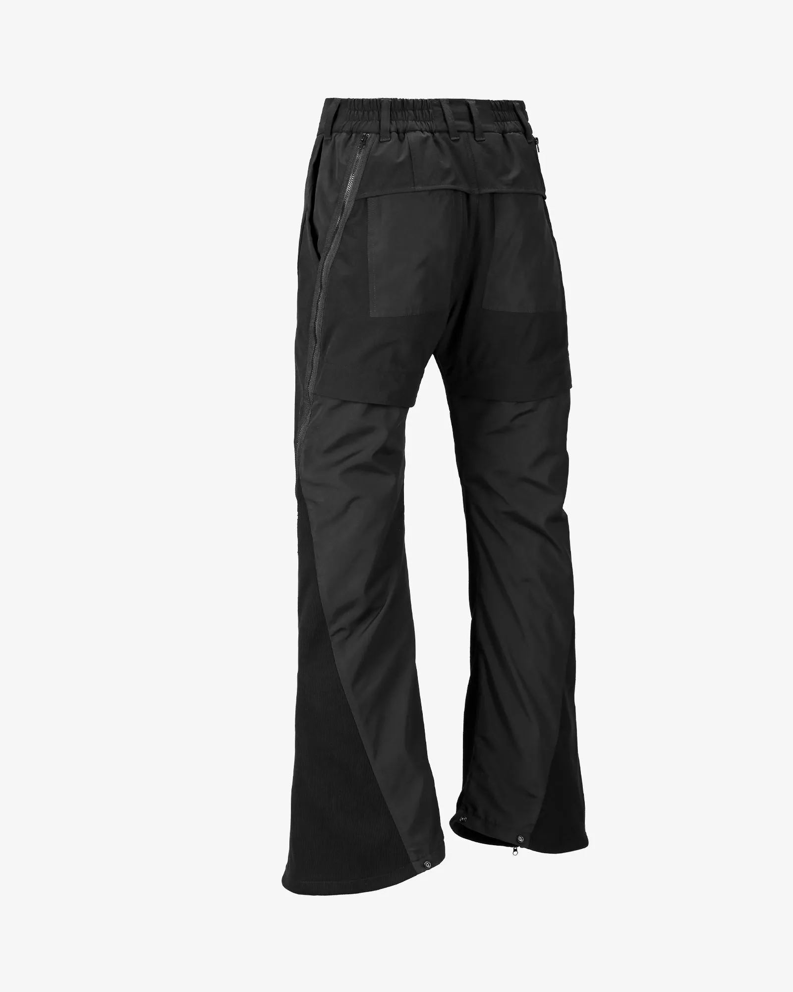 Split Zippered Flared Pants