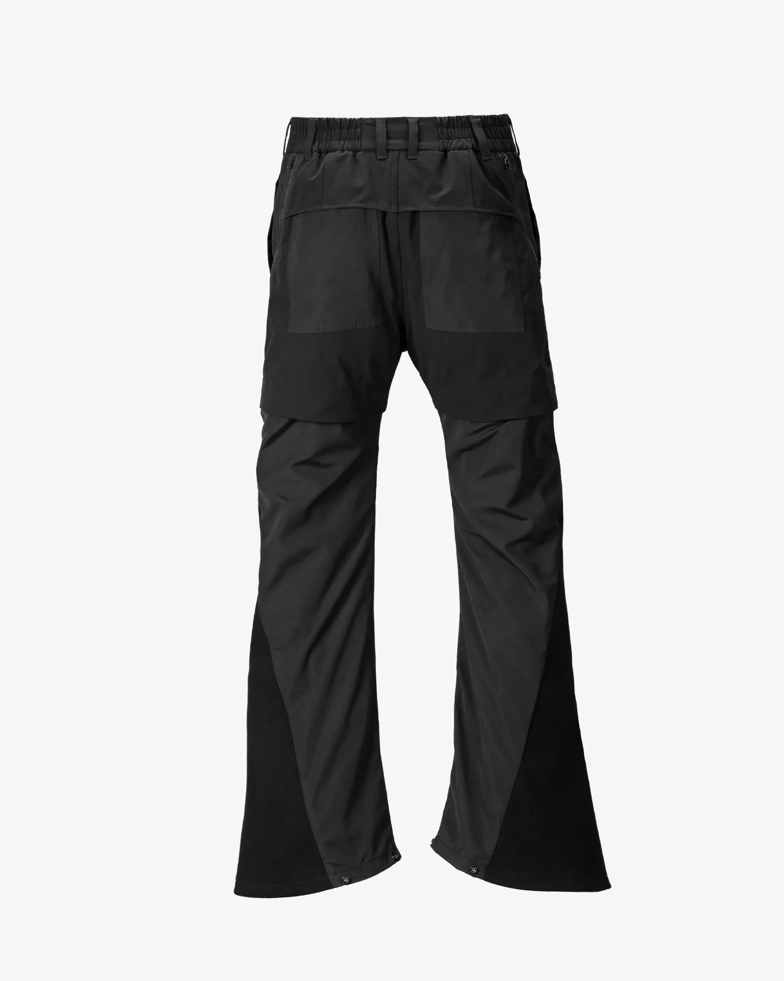 Split Zippered Flared Pants