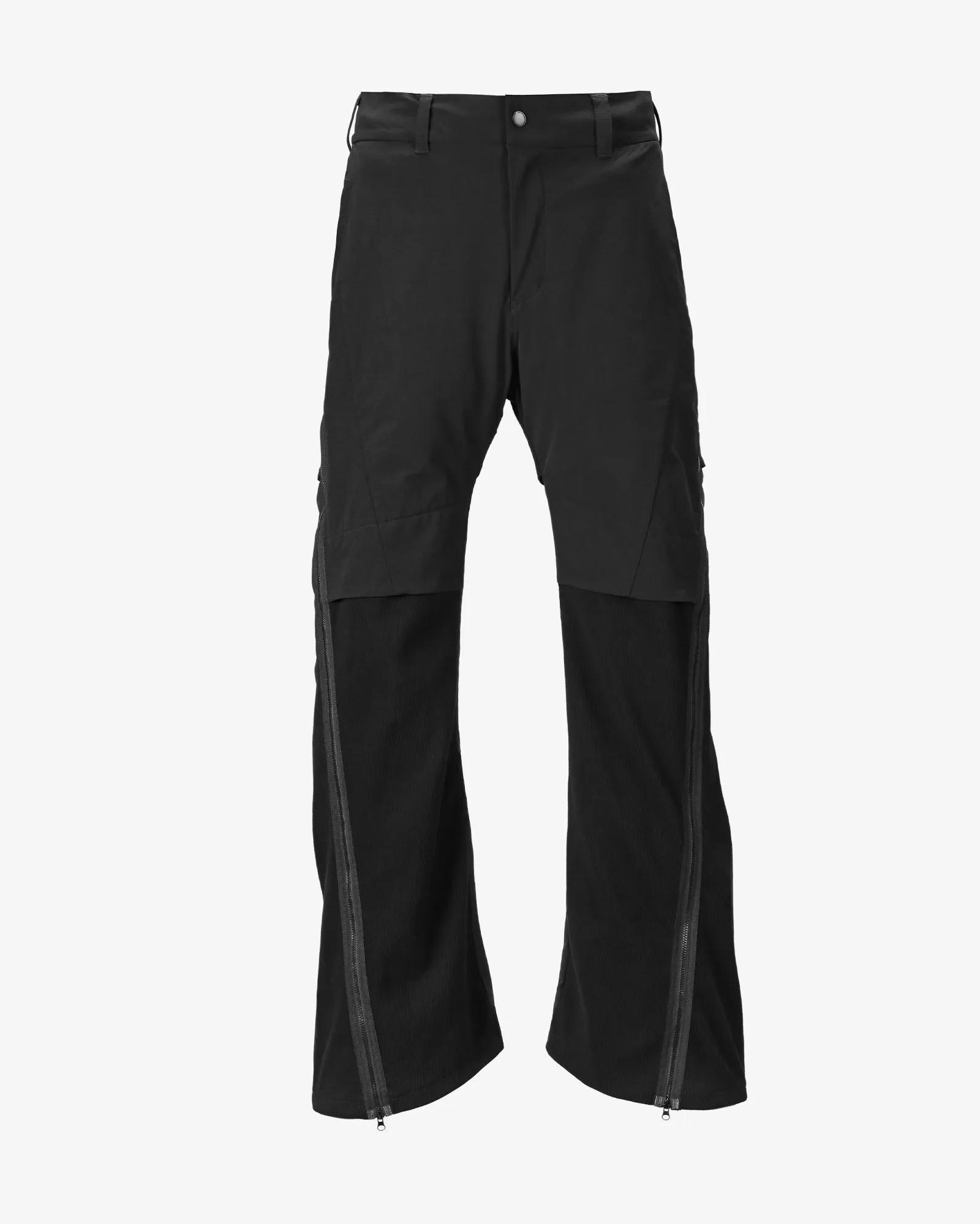 Split Zippered Flared Pants