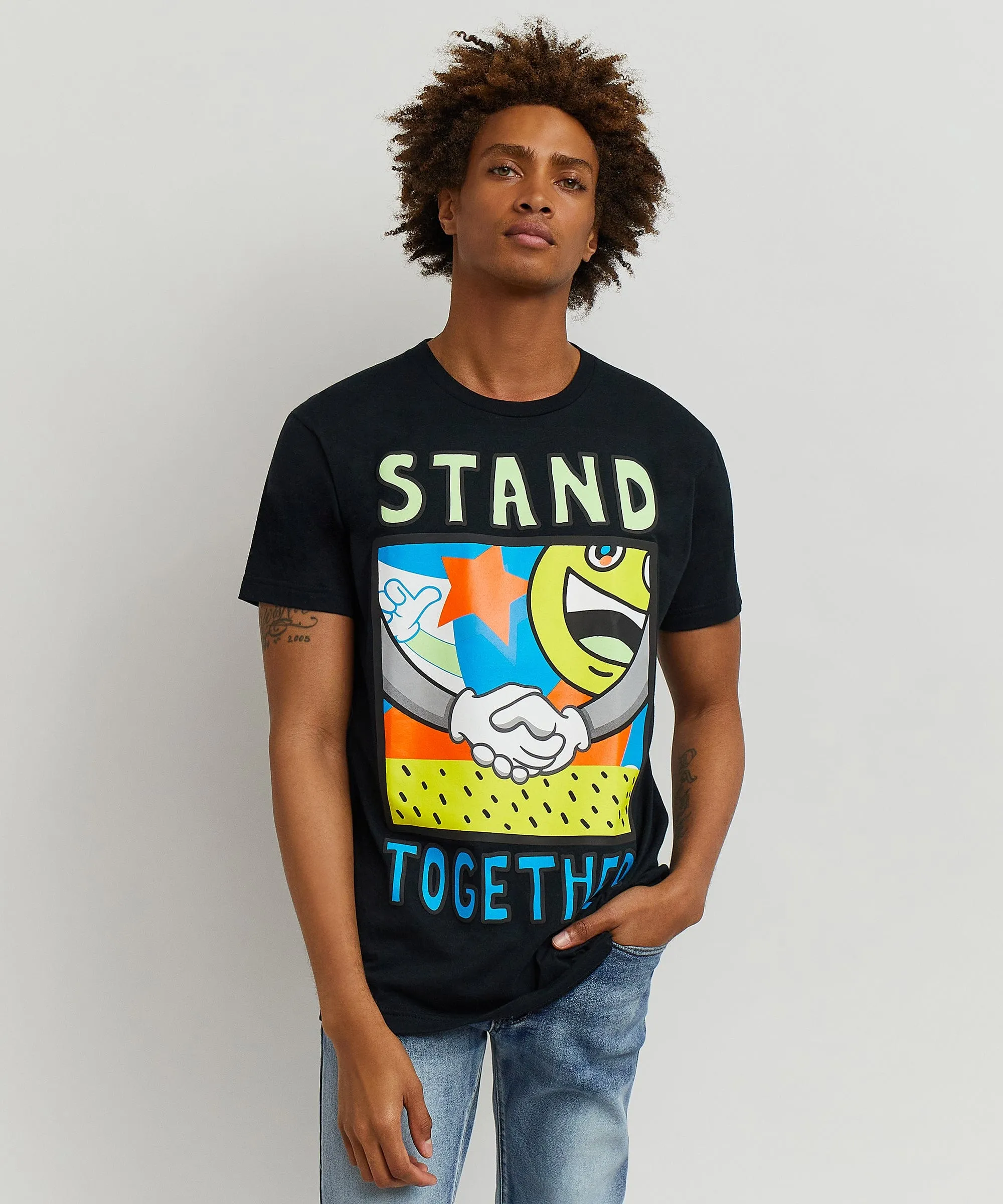 Stand Together Graphic Tee - Black