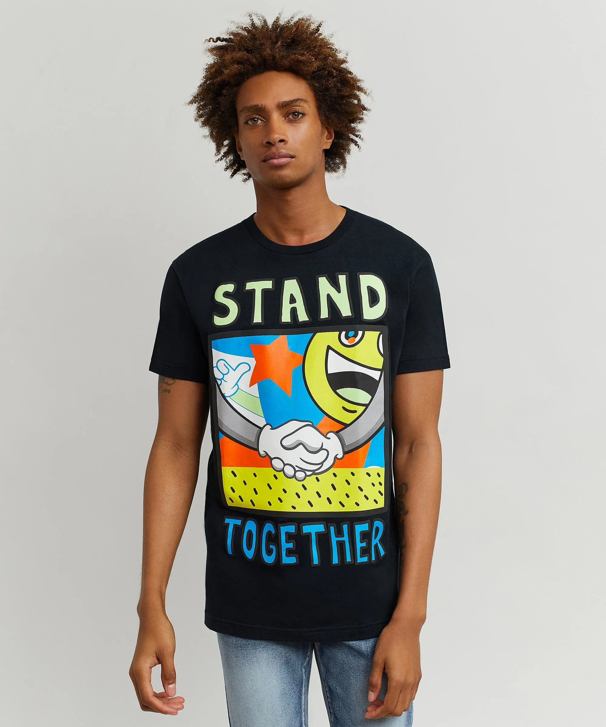 Stand Together Graphic Tee - Black