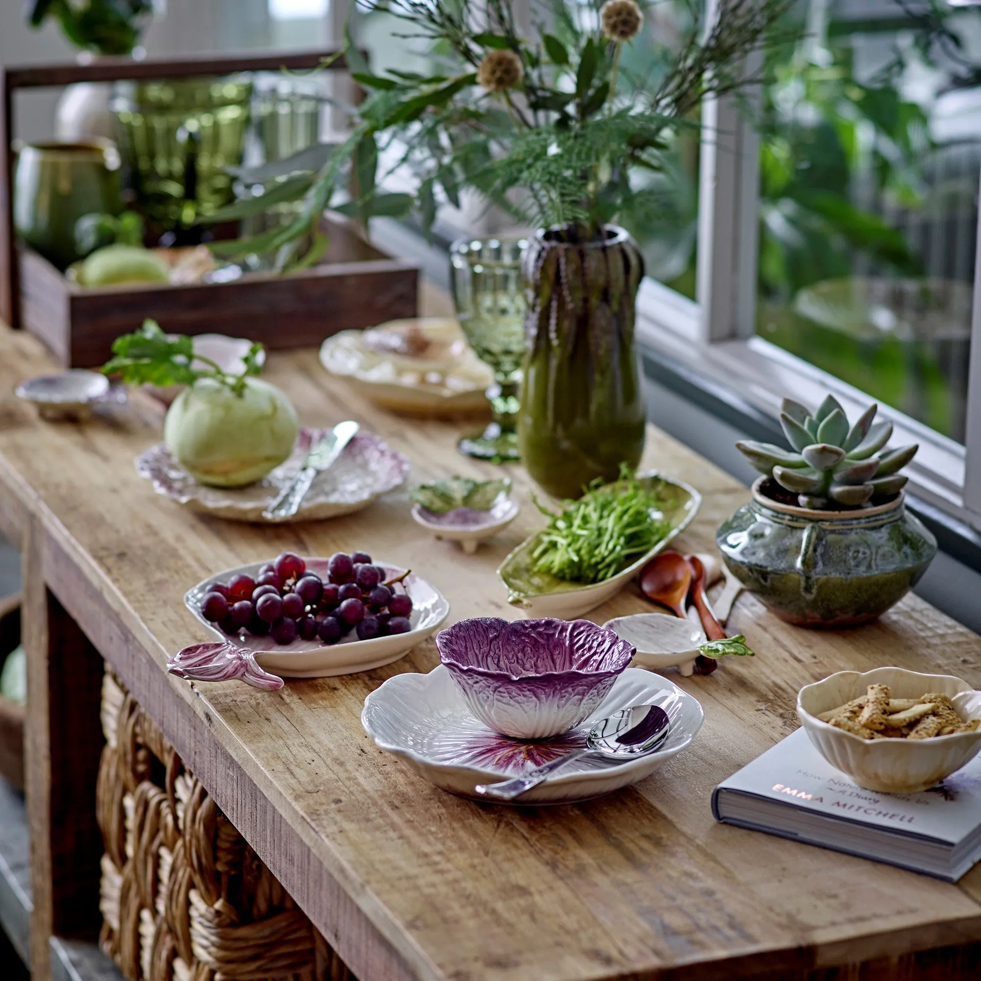 Stoneware Veggie Series - Purple Cabbage Bowl