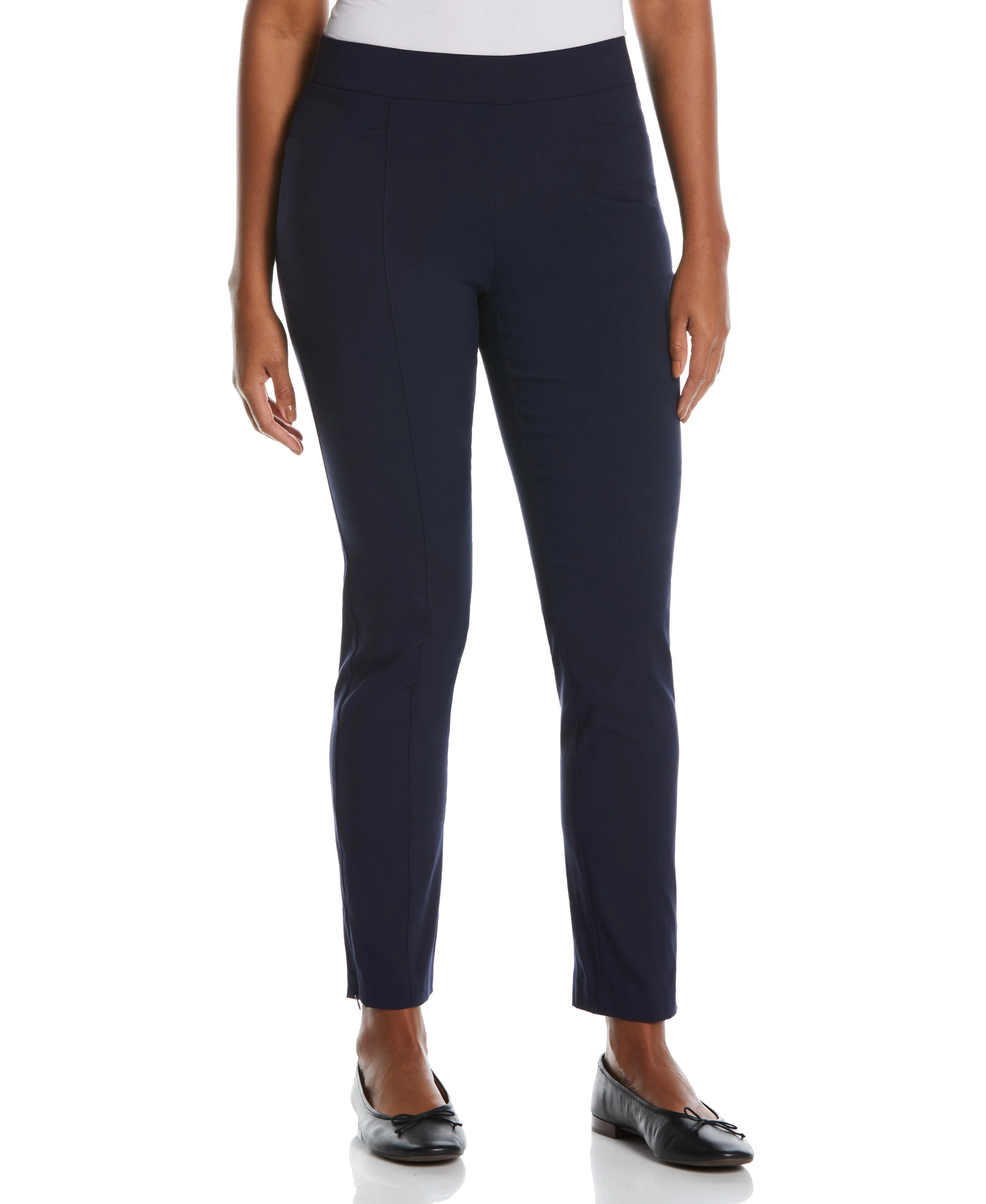 Stretch Slim Leg Front Seam Pant - Comfort Fit